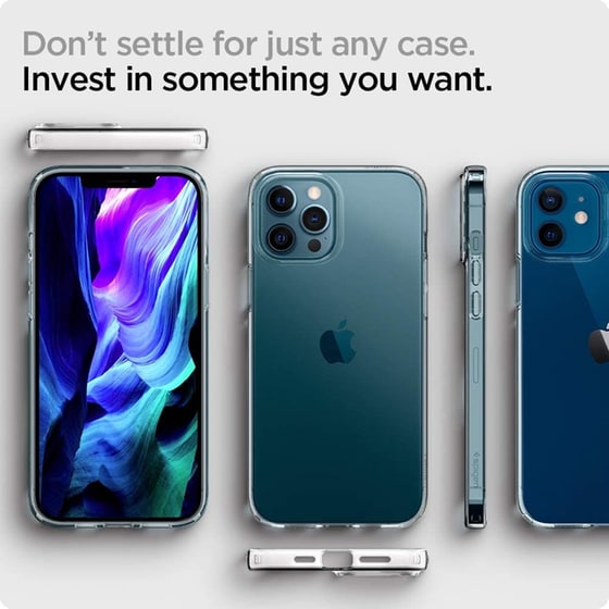 Θήκη Apple iPhone 12/iPhone 12 Pro - Spigen Liquid Crystal - Crystal Clear image 4