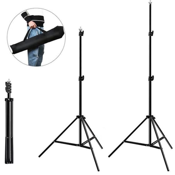 Photo Studio Puluz Pkt5204 με 3 backdrops 2x2m - Πολύχρωμο image 2