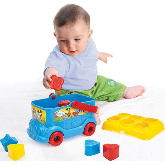 Βρεφικό Παιχνίδι Λεωφορειάκι Baby Clementoni Disney Mickey με Σχήματα (1000-14395) image 2