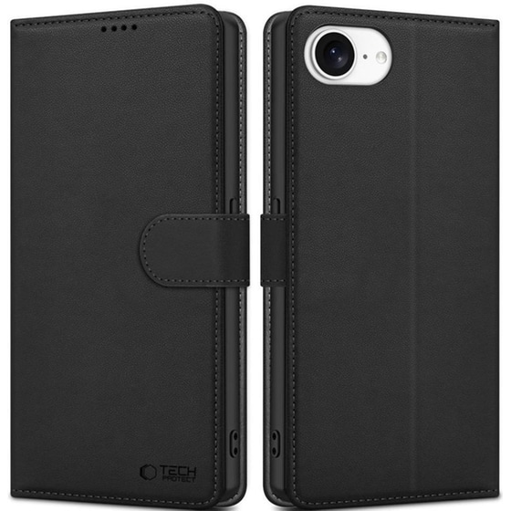 Θήκη Apple iPhone 16e - Tech-Protect Wallet - Matte Black image 0