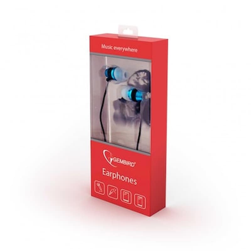 Ακουστικά Handsfree Gembird MHS-EP-002 3.5mm Jack - Μπλε