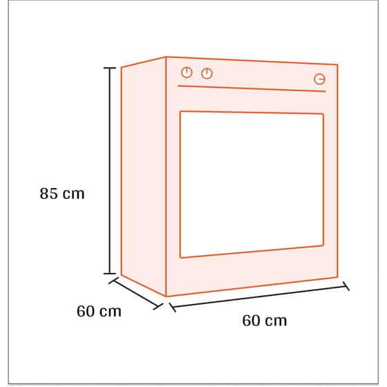 SHARP KF-76HNO22W-DE 69 Lt Λευκό Ηλεκτρική Κουζίνα Εμαγιέ image 2
