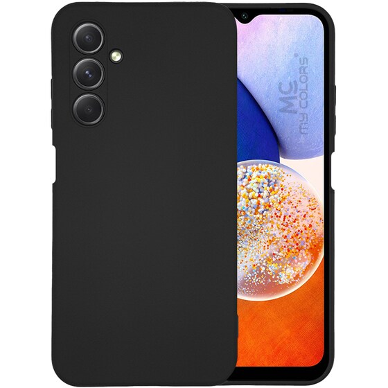 Θήκη Σιλικόνης Samsung Galaxy A14 - My Colors - Μαύρο image 0