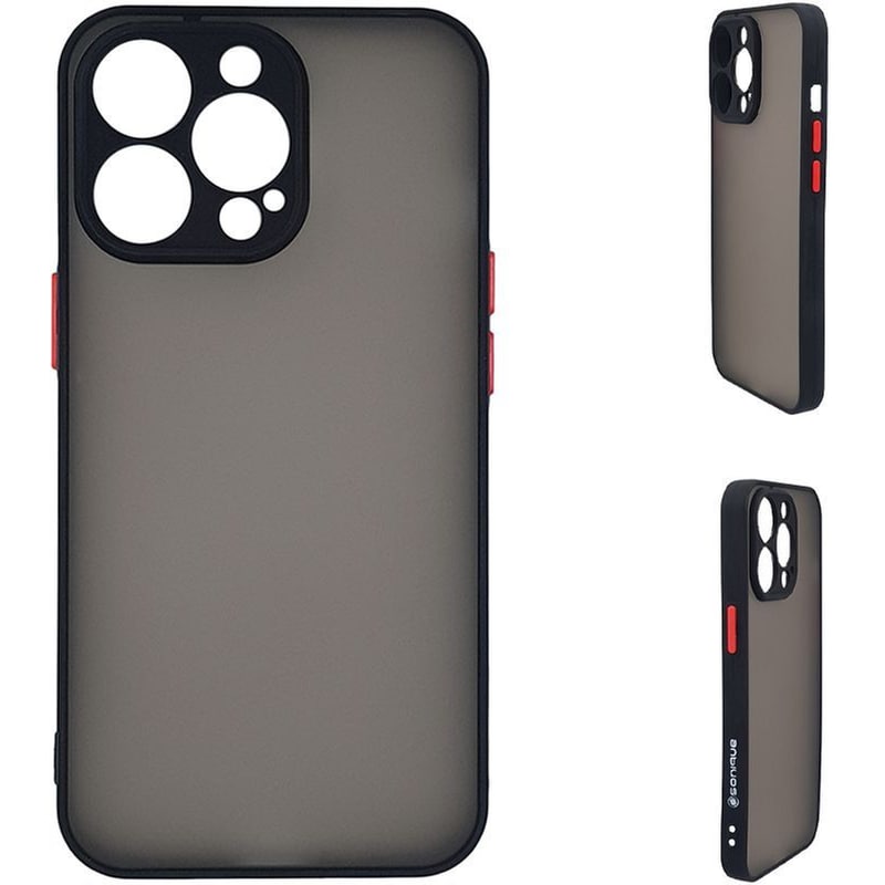 Θήκη Apple iPhone 13 Pro - Sonique Color Button Bumper - Μαύρο