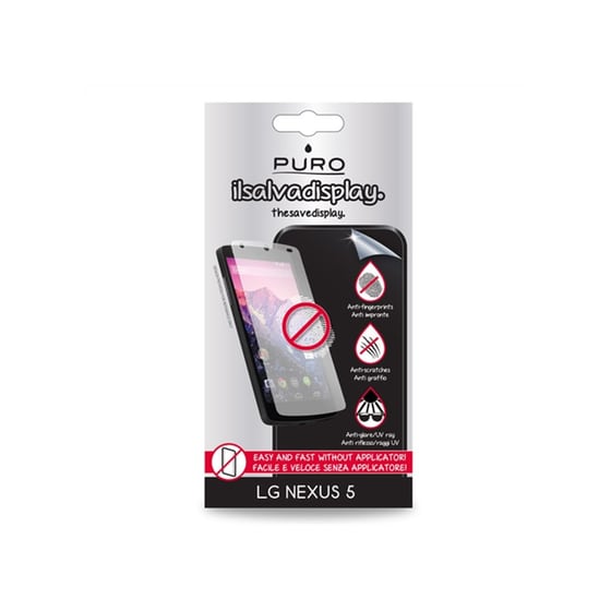 Μεμβράνη οθόνης LG Nexus 5 - Puro Anti-Fingerprints SDANEXUS5LG image 1