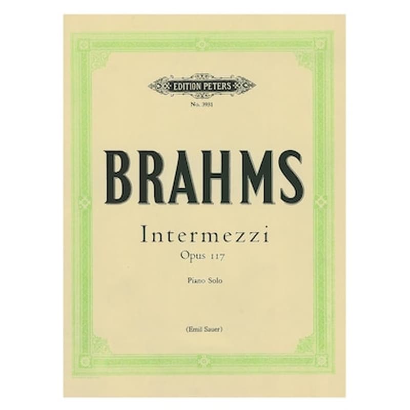 Βιβλίο Για Πιάνο Edition Peters Brahms - Intermezzi Op.117 φωτογραφία