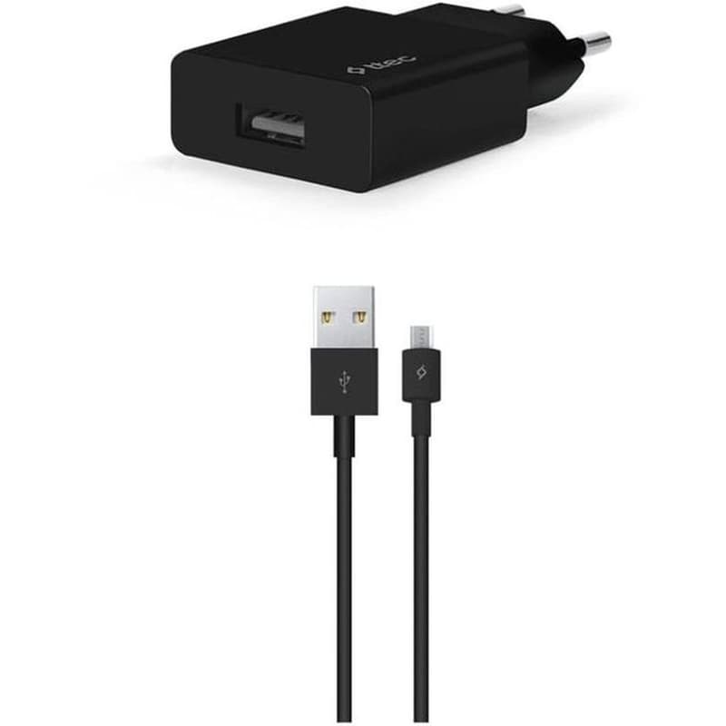 TTEC Σετ φόρτισης TECC SmartCharger Micro USB 10.5W - Μαύρο