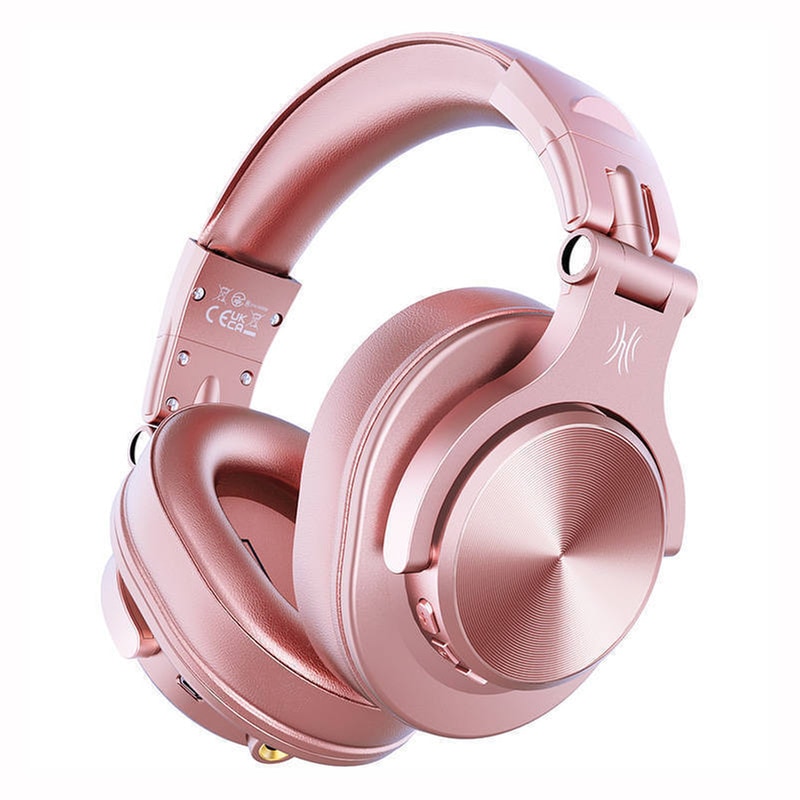 Ασύρματα-Ενσύρματα Ακουστικά Κεφαλής Tws Oneodio Fusion A70 - Ροζ