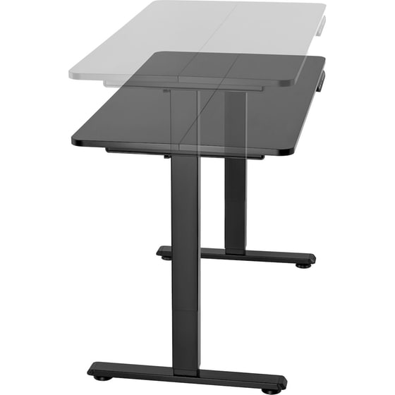 Πόδια Γραφείου Sbox MD-722 από Ατσάλι 106x57x71-116cm - Μαύρο image 3