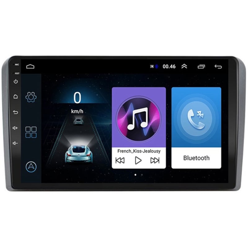 Ηχοσύστημα με Οθόνη Αφής 9 Android GPS Wi-Fi Bluetooth 2GB/ 16GB για Audi A3 (2003 - 2012) - Μαύρο