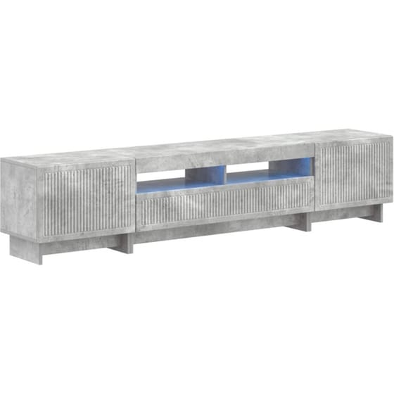 Έπιπλο Τηλεόρασης VidaXL με LED 5 τμχ 198 x 35 x 43 cm - Γκρι Σκυροδέματος image 0