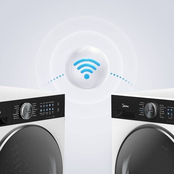 MIDEA MF210W80BA20/W-GR 8 kg 1.400 Στροφές Λευκό Πλυντήριο Ρούχων image 7