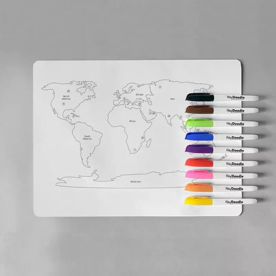 Χαλάκι Ζωγραφικής Hey Doodle World Countries Large image 2