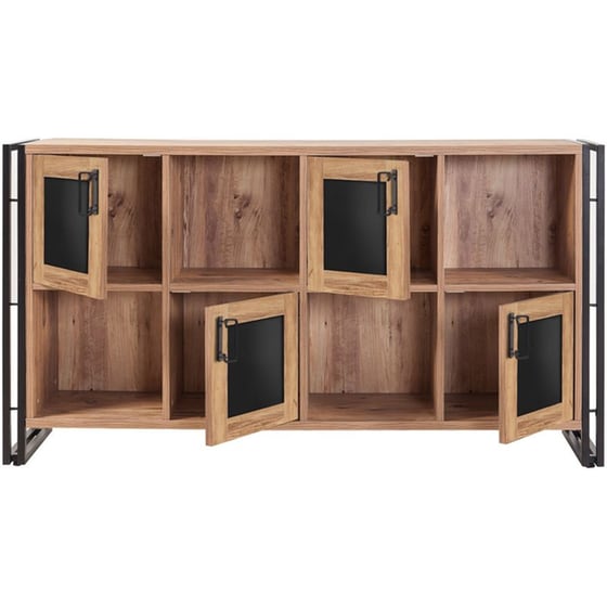 Μπουφές 24Mall Sinistra Atlantic Pine από Μοριοσανίδα 164x45x89 cm - Καφέ/Μαύρος image 2