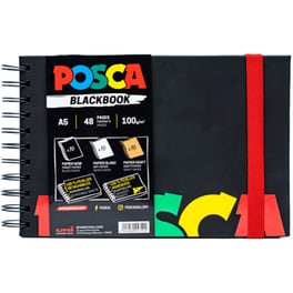 Sketchbook Black Book Posca 48Σ 100gr