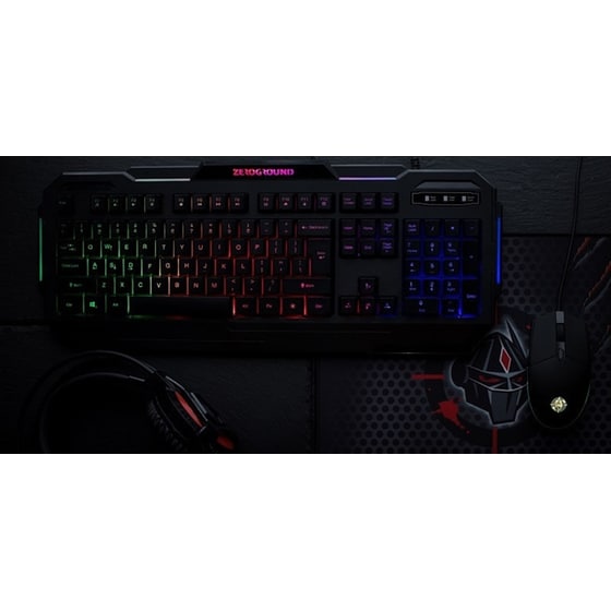 Zeroground KB-1900GUHMS Sumiko Bundle Σετ Gaming Πληκτρολόγιο με Φωτιζόμενα πλήκτρα & Ποντίκι (US) image 1