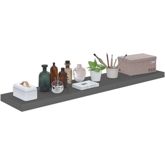 Ράφι Τοίχου VidaXL από MDF 120x23.5x3.8 cm - Γκρι image 5