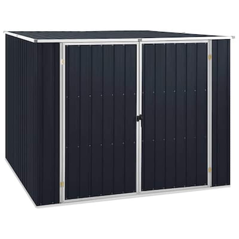 Vidaxl Αποθήκη Κήπου Ανθρακί 195x198x159 Εκ. Από Γαλβανισμένο Ατσάλι