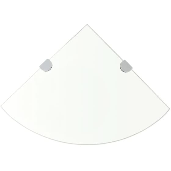 Ράφι Τοίχου VidaXL από Γυαλί 25x0.8x25 cm - Διάφανο image 0