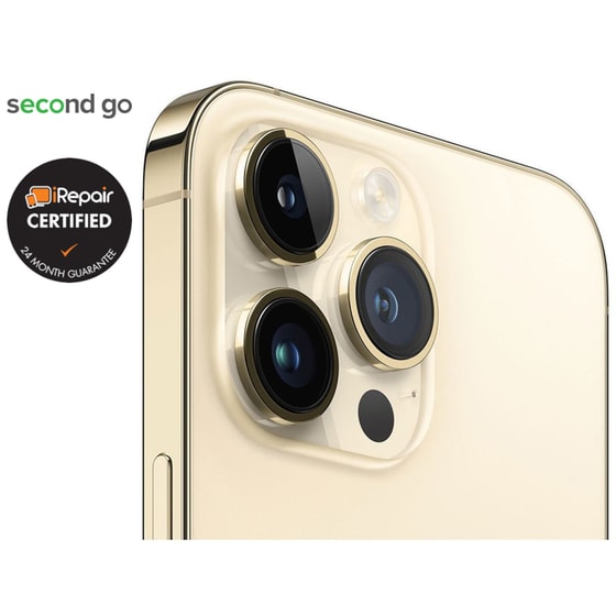 Μεταχειρισμένο Apple iPhone 14 Pro Max 128GB Gold second go Certified by iRepair image 5