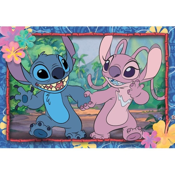 Παιδικό Παζλ Clementoni Super Color Disney Stitch (2x20 Κομμάτια) image 1