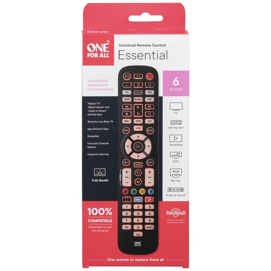Τηλεχειριστήριο One for All Essential 6 Antimicrobial URC3661 image 4