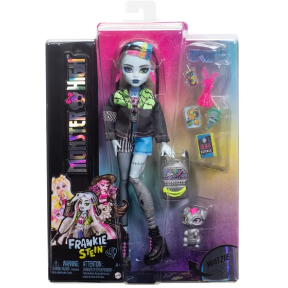 Κούκλα Mattel Monster High Φράνκι Με Ζωάκι Και Αξεσουάρ image 0