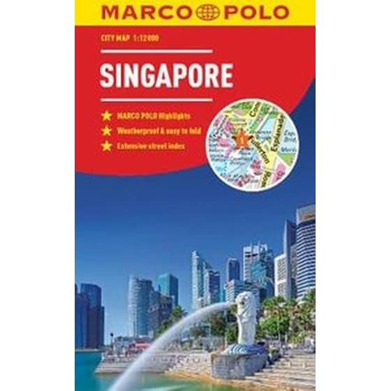 Singapore Marco Polo City Map 2018 - pocket size, easy fold, Singapore street map image 0