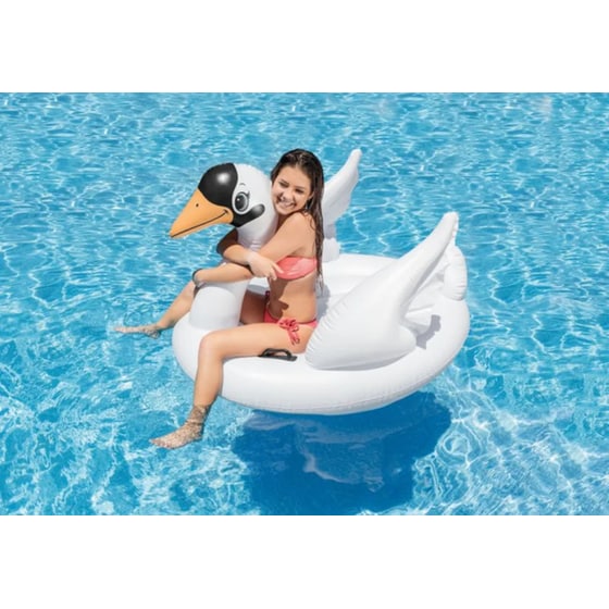 Φουσκωτό Ride On Θαλάσσης Intex Κύκνος 57557NP 130x102x99cm - Πολύχρωμο image 1