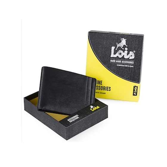 Πορτοφόλι Ανδρικό Δερμάτινο Lois Μαύρο image 3