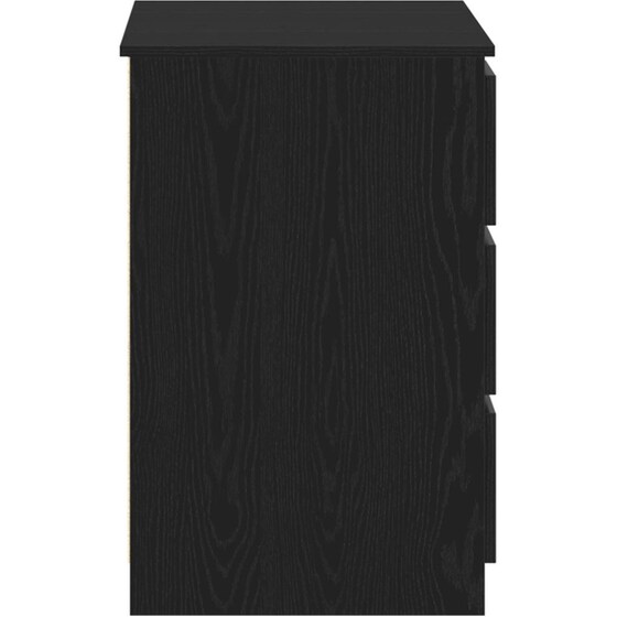 Γραφείο VidaXL από Επεξεργασμένο Ξύλο 140x50x76 cm - Μαύρη Οξιά image 3