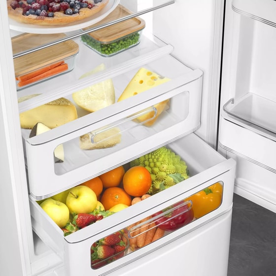 SMEG FAB32RWH6 332 Lt Total No Frost Λευκό Ψυγειοκαταψύκτης image 5