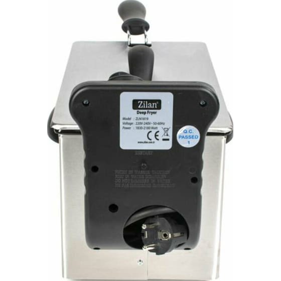 ZILAN ZLN1819 με Καπάκι 1500 W 3 L Ασημί Φριτέζα Λαδιού image 5