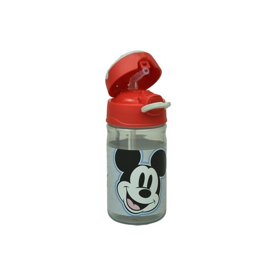 Παγούρι Gim Mickey All In The Name με Καλαμάκι 350 ml Γκρι image 1