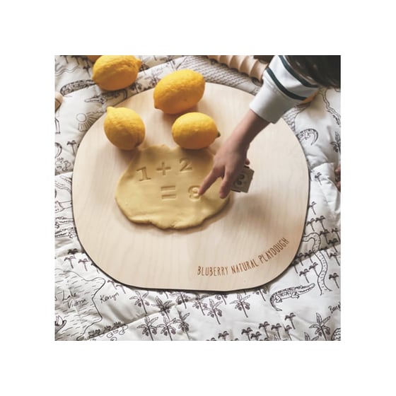 Σετ Πλαστελίνη και Ξύλινα Ζάρια με Αριθμούς 150g Λεμόνι (Κίτρινο) image 1