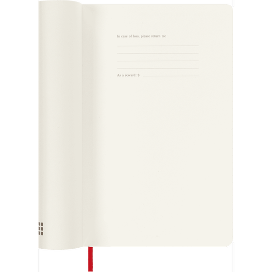 Ακαδημαϊκό Ημερολόγιο Εβδομαδιαίο Moleskine 2024-25 18Μ Large Scar. Red Soft image 2