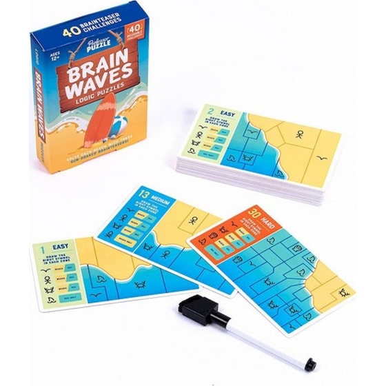 Επιτραπέζιο Παιχνίδι με Κάρτες Professor Puzzle Brain Waves Logic Puzzles image 1