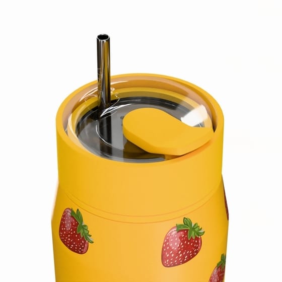 Μπουκάλι Θερμός Estia Lens Save The Aegean Berry Bright με Καλαμάκι 360 ml image 2