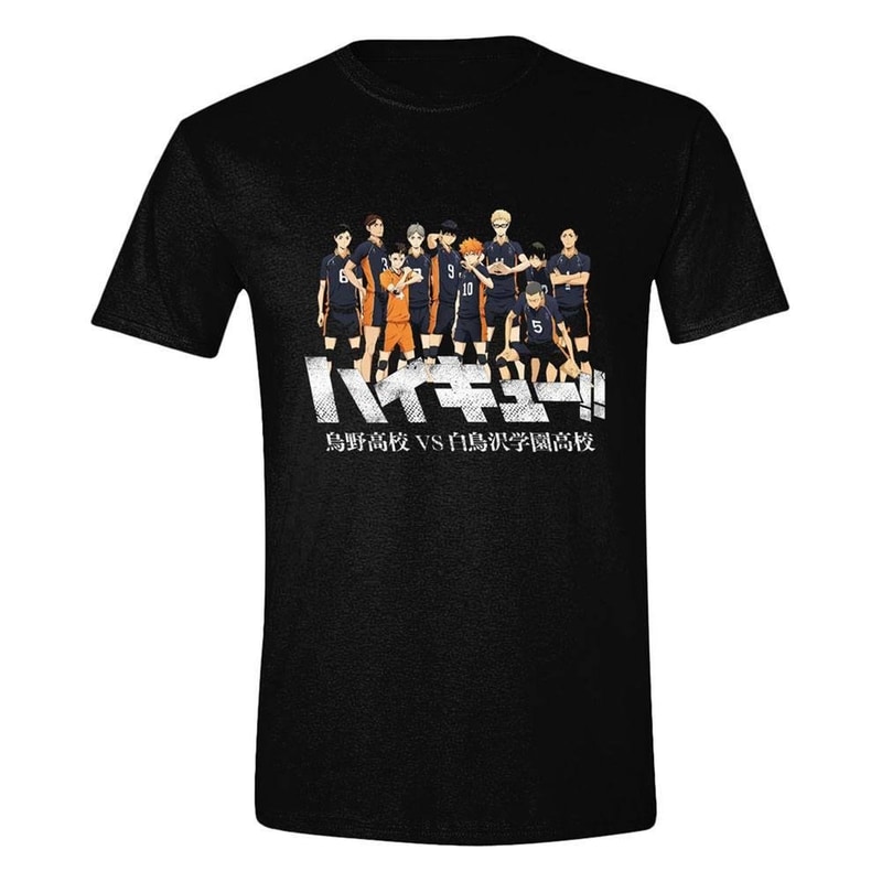 PCMERCH T-shirt Pcmerch Haikyu!! Team Shot - Μαύρο