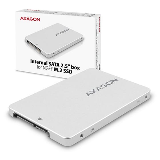 AXAGON RSS-M2SD SATA Adapter για M.2 SATA SSD έως 80mm Ασημί image 5