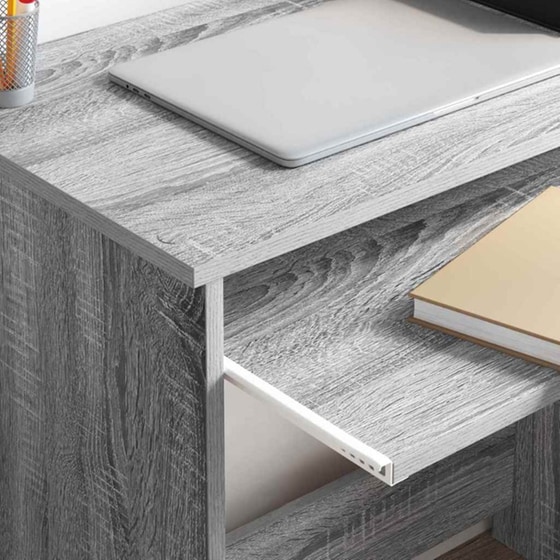 Γραφείο VidaXL από Επεξεργασμένο Ξύλο 120,5x44x88,5 cm - Γκρι Sonoma image 1