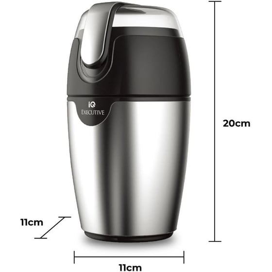 IQ ΕΜ-573 200W Ασημί/Μαύρος Μύλος Άλεσης Καφέ image 3