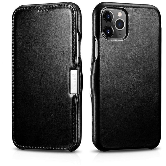 Θήκη Apple iPhone 11 Pro Max - Icarer Side-open Vintage Series - Black image 0