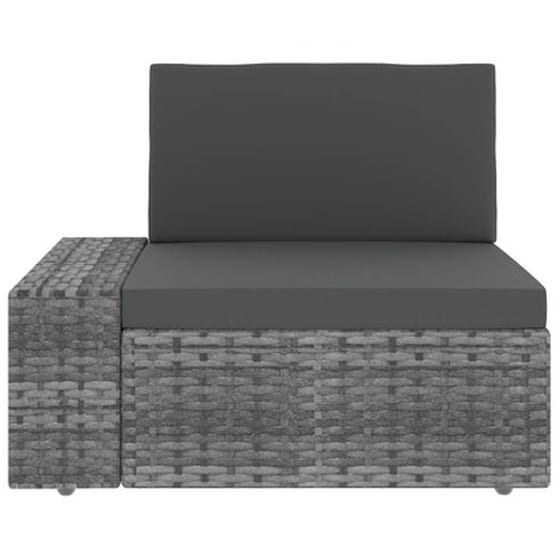 Vidaxl Σαλόνι Κήπου 10 Τεμαχίων Γκρι Από Συνθετικό Ρατάν image 5