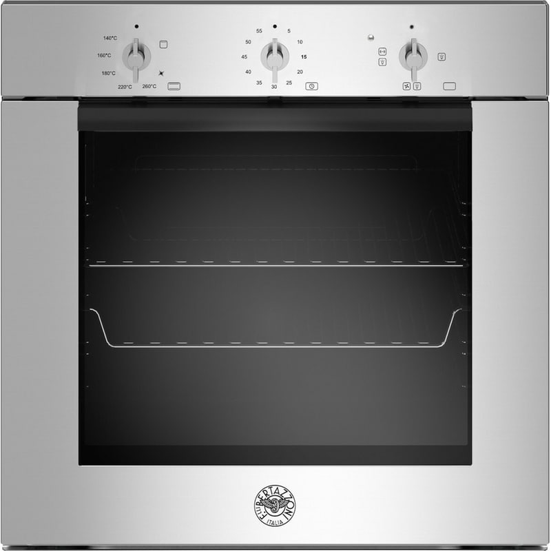 BERTAZZONI BERTAZZONI F60 5 MOD G K XS (GPL) 57 lt Inox Εντοιχιζόμενος Φούρνος Άνω Πάγκου Υγραερίου