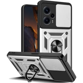 Θήκη Xiaomi Poco F5 - Bodycell Armor Slide Ring Holder - Silver