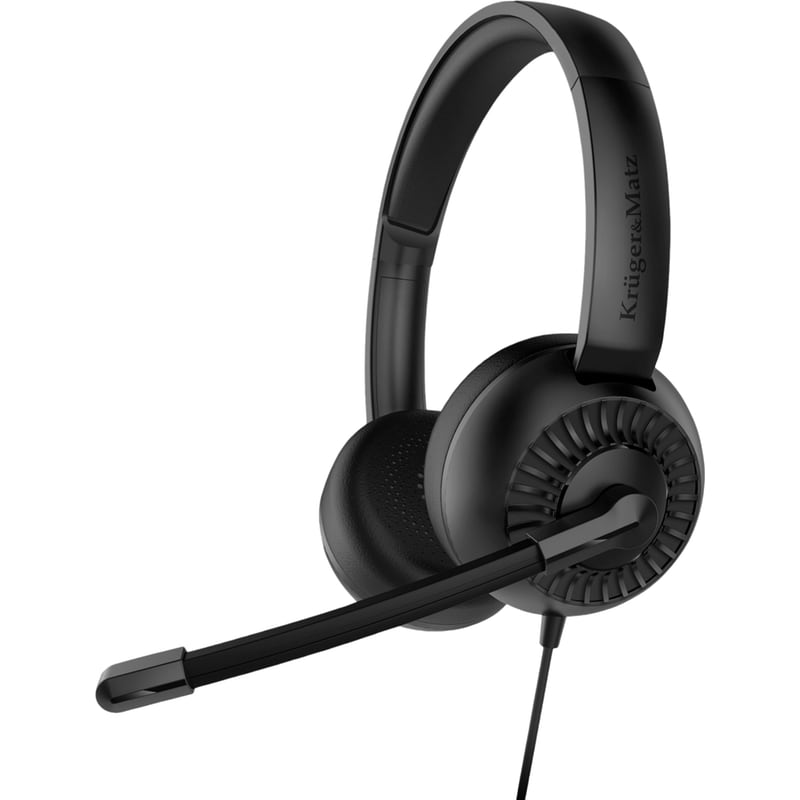 KRUGER & MATZ Ακουστικά Κεφαλής KrugerMatz P3 3.5 mm - Μαύρα