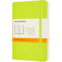 Σημειωματάριο Moleskine Leather Ριγέ Lemon Green Pocket (1 Τεμάχιο)