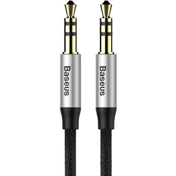 Καλώδιο Ήχου Baseus Yiven 3.5mm  Mini Jack σε 3.5mm  Mini Jack 1m - Μαύρο/Ασημί image 0