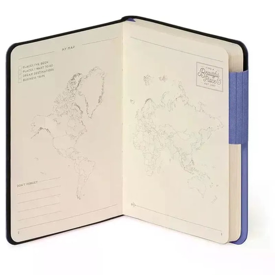 Σημειωματάριο Legami Ριγέ Small Future Dusk image 1